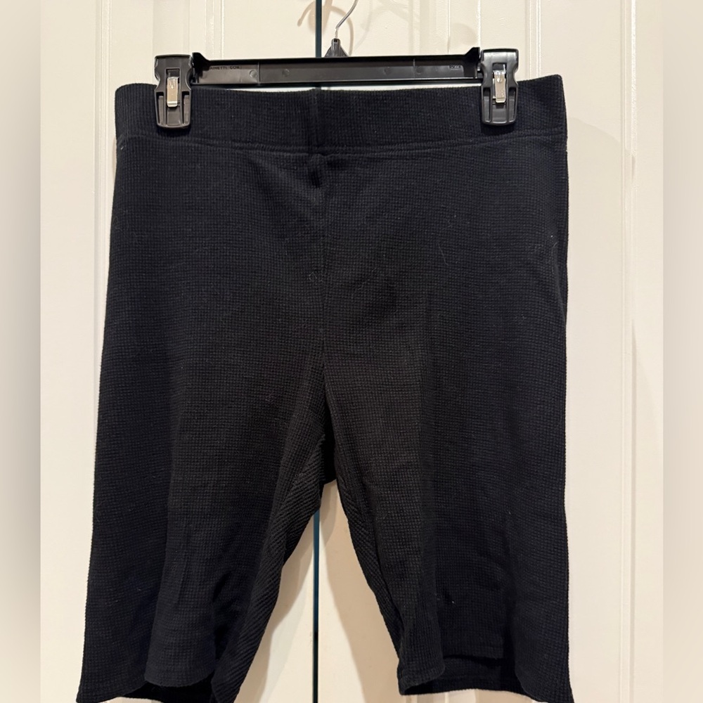 Good American Waffle Weave Bike Shorts